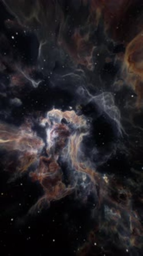 Abstract Space Nebula Vertical Background Animation