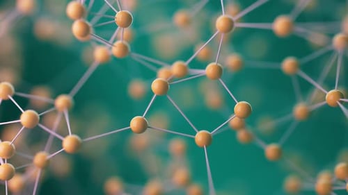 3D animation of the geometric shape of a lattice in space.