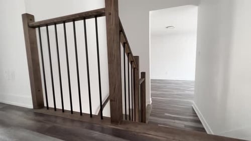 Casa vacía, decoración de madera de nueva construcción