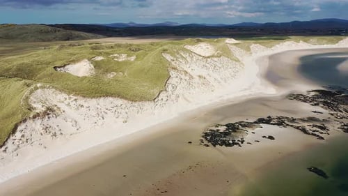 Amazing Dunes at Sheskinmore Bay Between Ardara and Portnoo in Donegal Ireland