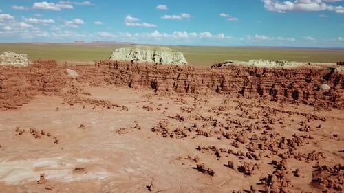 Goblin Valley State Park, Utah USA. Aerial View of Strange Sandstone Rock Formations and Hoodoos