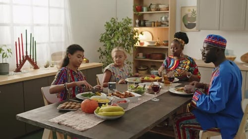Family Meal Together at Home