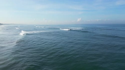 Surfers in Bali - Indonesia.