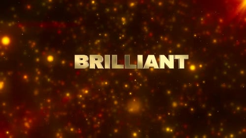 Golden Glittering Text Reveal Title Animation