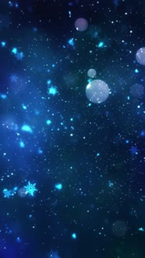 Animated Falling Snowflakes Winter Holiday Background Loop