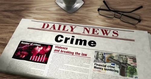 Animated Daily News Report on Crime and Money Laundering