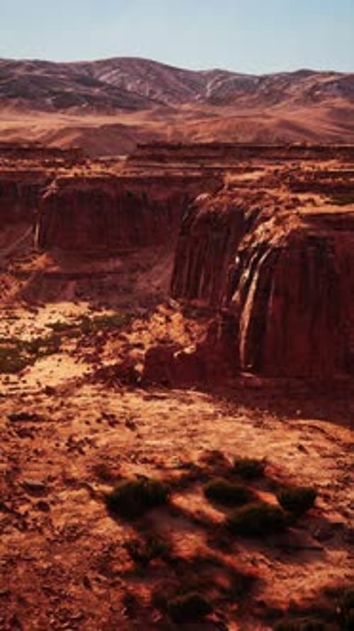 Vast Nevada Desert With Distant Mountains