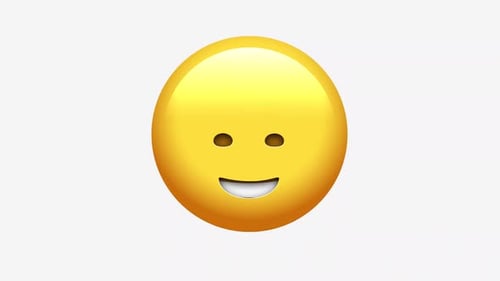 Animated Yellow Emoji Changing Expression