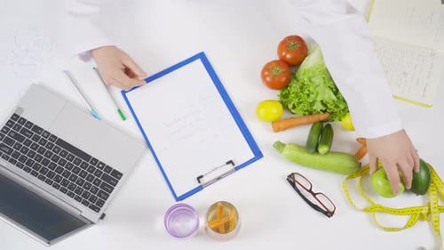Balanced nutrition, diet program.