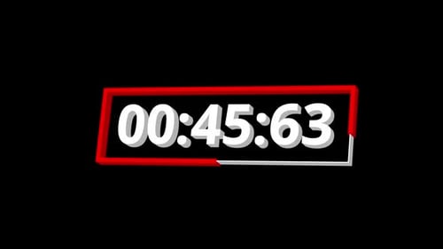 Contagem regressiva de 1 minuto Contagem regressiva e cronômetro de contagem de um minuto
