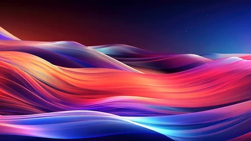 Abstract flowing vibrant colors