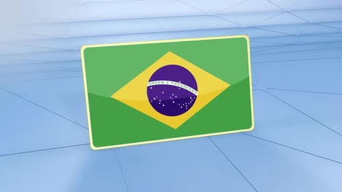 Brazil Flag Displaying