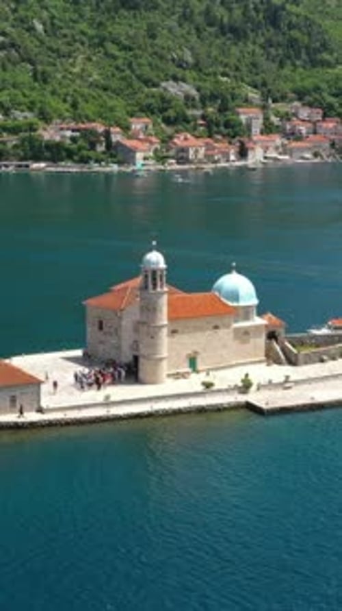 Small island in Bay of Kotor