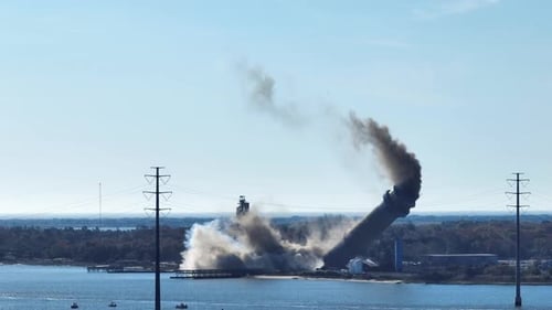 Demolition of the Beesley's Point tower.
