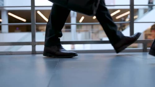 Office Managers and Business Men in Suit Going to Work Close Up