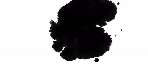 Black Ink Fluid Reveal Effect