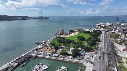 Belem Tower At Lisbon In Lisbon District Portugal.