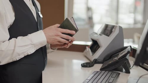 Passport Handed Over at Workplace Office