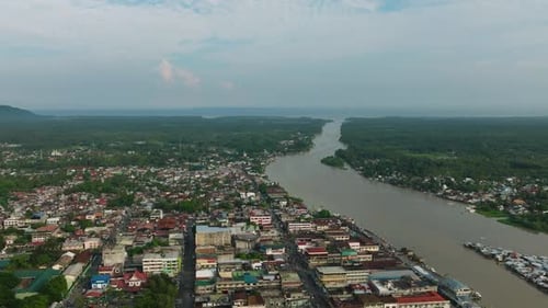 Cityscape Cotabato City in the Philippines