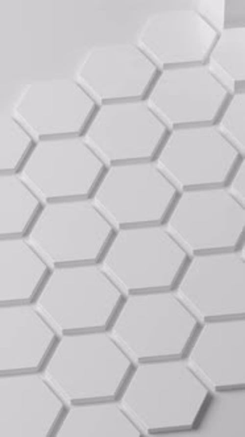 Pink hexagon honeycomb shapes