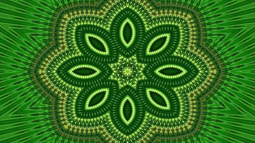 Green Ornament Background Loop