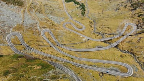 Famous Transfagarash Mountain Road