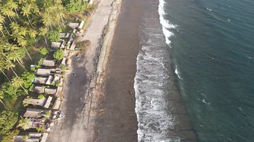 Aerial Beach Waves