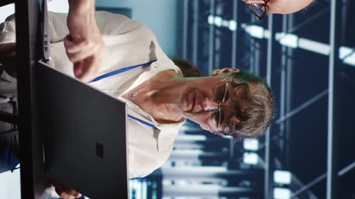 Vertical Employees Crosschecking Server Parts