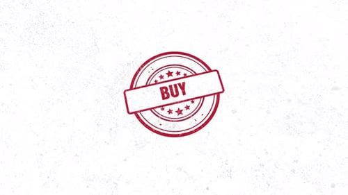 Animated Red BUY Rubber Stamp Reveal