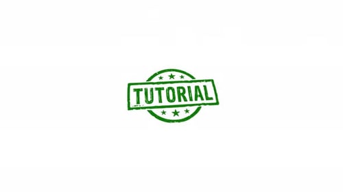 Tutorial Stempel und Stempeln isoliert