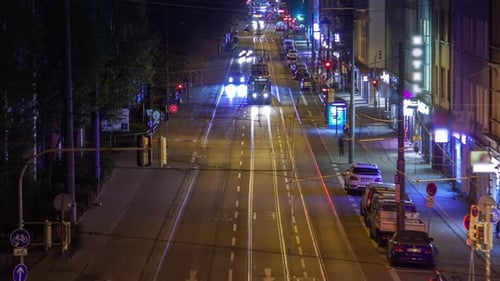 Luzes da cidade de Munique: transformação urbana aérea noturna