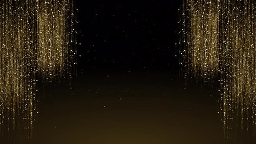 Golden Particle Curtain Awards, fond scintillant