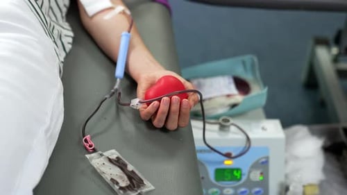 Donating Blood at the Hospital