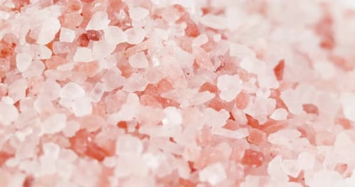 Himalayan Salt Crystals Close Up