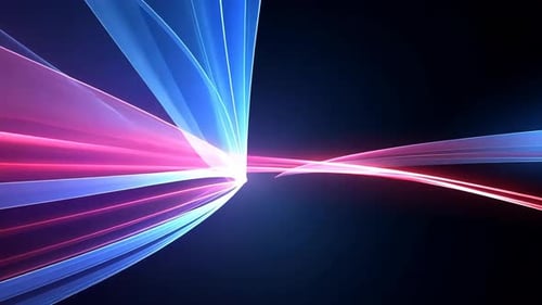 Abstract glowing lines converging