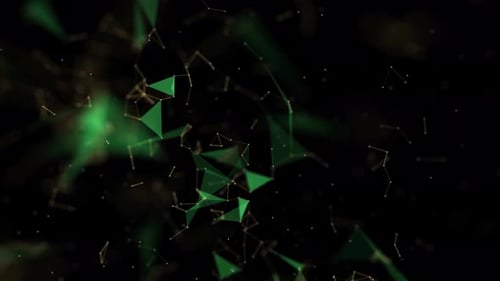 Animated Abstract Plexus Network Technology Background Loop