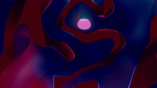 Abstract Fluid Organic Morphing Shapes Background Loop