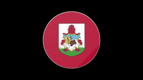 Rotating 3D Bermuda National Emblem Animation Loop