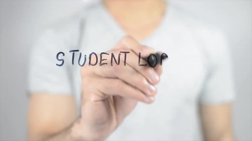 Student Loan, Writing on Screen