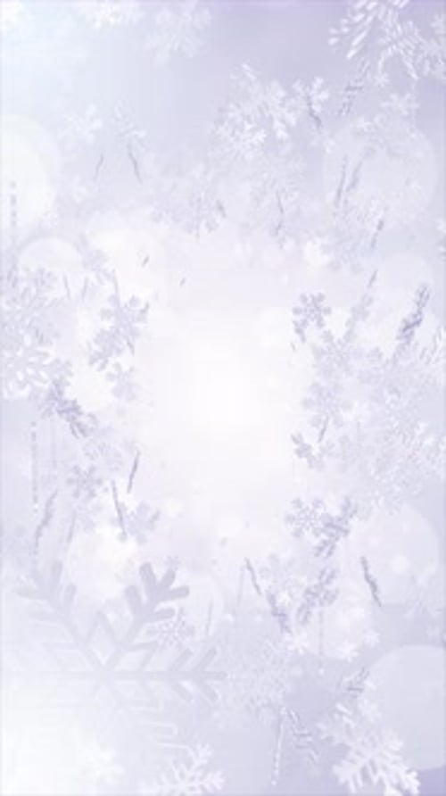Christmas Snowflake Background White Loop V2