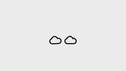 Animiertes Regenbogen-Symbol