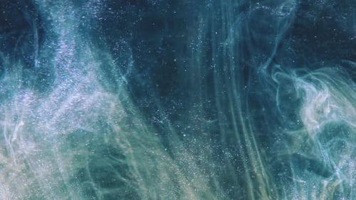 Ethereal Turquoise and White Abstract Motion Background