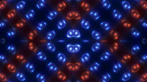 4 K Red Blue Glossy Pattern Loop