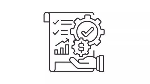Management accounting line animation