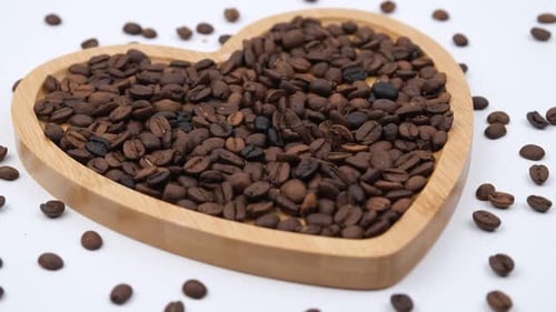 heart shaped Coffee Beans