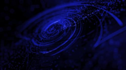 Glowing Blue Lines Particle Field Motion Graphic