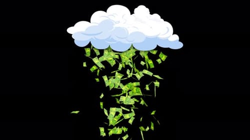 Cloud Money Falling