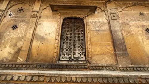 Ornate Building Facade in Rajasthan, India