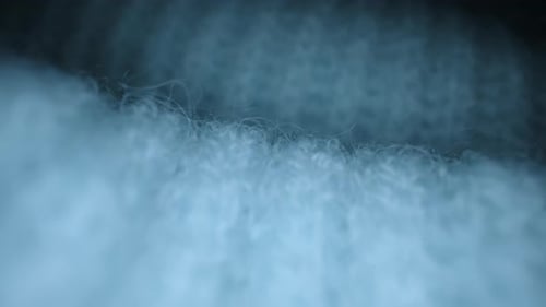 Macro Shot of Woolen Fabric Knitted Wool Pullover