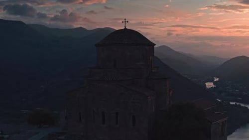 Georgian Orthodox Monastery Jvari Near Mtskheta, Georgia